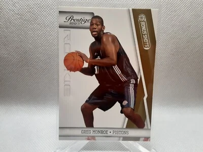 🏀2010-11 Prestige Bonus Shots Gold 215/249 Greg Monroe #157 Rookie RC Foto 1 de 2