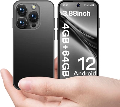 4G Mini Smartphone: Telefono Sbloccato 4+64GB, Display Full HD 3,88 Pollici, Bat - Immagine 1 di 4
