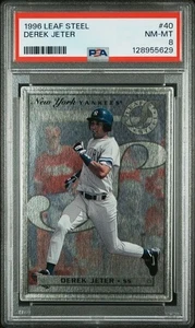 1996 Leaf Steel #40 Derek Jeter PSA 8 - Bild 1 von 2