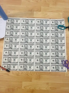 $5.00 (32) Note Uncut Sheet 2006 - Picture 1 of 2
