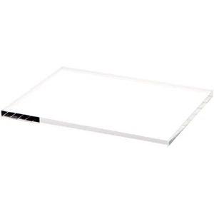 Plymor Clear Rectangular Acrylic Display Base, 8" W x 6" D x 0.375" H - Picture 1 of 1