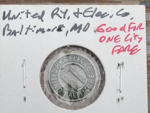 Autobús simbólico de colección de una tarifa - United Railway & Electric Co. Baltimore - Imagen 1 de 2