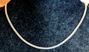 15 inch long square herring bone chain - Picture 1 of 9