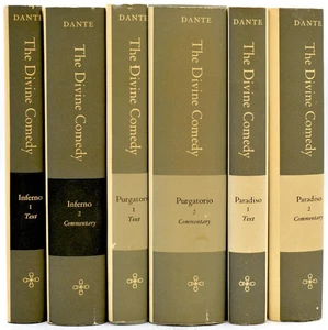 Dante Alighieri / LITERATURE THE DIVINE COMEDY COMPLETE SET 6 VOLUMES #299320 - Picture 1 of 3