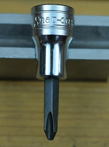 CLEAR PICS! NEW NOS Snap-on 3/8" Drive No. 2 Phillips Screwdriver Socket FP22A - Picture 1 of 5