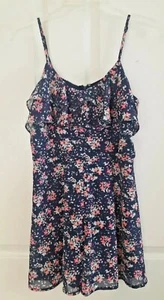Mameluco Pantalones Cortos Caramelos Mujer Rosa Estampado Floral Volantes Sexy Lindo Talla 7 Juniors - Imagen 1 de 7