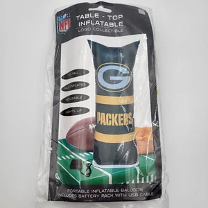 Green Bay Packers Table Top Inflatable 21" Self Inflates Re-Usable Lights Up - Picture 1 of 6