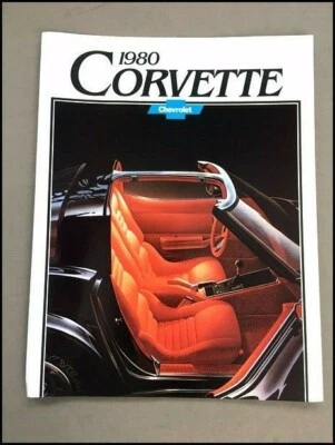 1980 Chevrolet Corvette Original Car Sales Brochure Catalog Foto 1 de 4