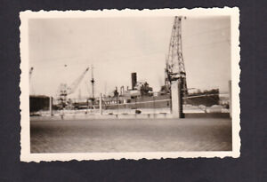 D/S LUSSAC, Originalfoto Schiff im Hafen von Bordeaux.  Auch in St.Malo gelegen.