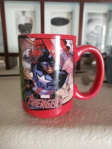 ZAK MARVEL AVENGERS Superheroes Hulk Captain America Iron Man Red Mug  - Picture 1 of 7