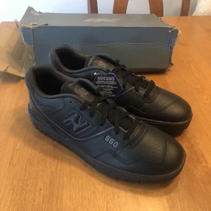 Brand New New Balance 550 Triple Black Mens Size 12 Sneakers BB550BBB DMG BOX - Picture 1 of 8