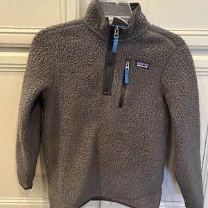 PATAGONIA Youth Better Sweater Size Med 10 Full Zip Jacket Gray Fleece - Picture 1 of 11
