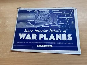 1940s MORE INTERIOR DETAILS OF WAR PLANES WW2 ILLUSTRATED PAPERBACK BOOKLET (LL) - Picture 1 of 8