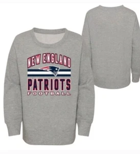 NFL New England Patriots Girls Sweat Shirt Size XS 4/5 New - Picture 1 of 7