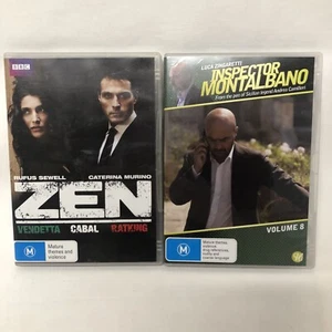 Inspector Montalbano Volume 8 DVD 4 + Zen Vendetta Cabal Ratking BBC Bundle R4 - Picture 1 of 15