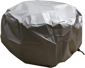 Outdoor round Fire Pit Cover 30", Firepit Bowl Protective Rain Cover, Sand Water - Picture 1 of 12