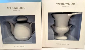NEW Wedgwood Votives Teapot & Medici Vase NIBs - Picture 1 of 10