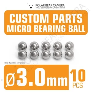 3.0mm Steel Balls for Camera Lenses Aperture Click Ring Repair [10 PCs] UK STOCK - Picture 1 of 2