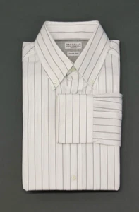 NWT Brunello Cucinelli Men's "Slim Fit" Pinstripe Button-Down Dress Shirt M A248 - Picture 1 of 9