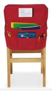 Nasco ChairMate Classroom Organizer Chair Cover Backpack Pockets Blue (9) NEW - Picture 1 of 11