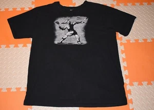 American Apparel Mens Black Graphic T-Shirt Size XL VGC - Picture 1 of 6