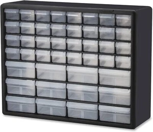 Gabinete de almacenamiento con cajón de plástico de 44 cajones Akro-Mils para organización de garaje, cuentas - Imagen 1 de 17