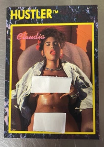 Hustler ADULTO 1993 Trading Card feat. ☆ Claudia #107 Serie 2 Vintage - Foto 1 di 2