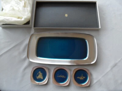 WMF-Siemens Jubiläumschale mit 3 Untersetzer zum Betriebsjubiläum - Bild 1 von 4