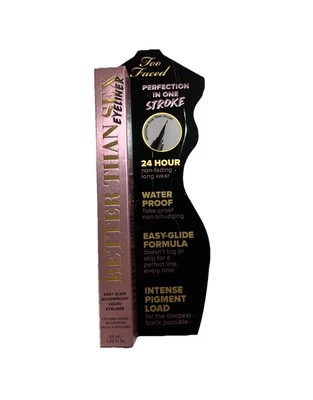 Delineador de ojos Too Faced Better Than Sex fácil de deslizar tono negro Foto 1 de 3