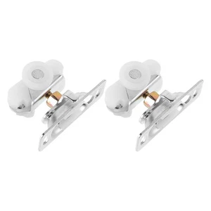 2 Pcs Sliding Door Wheels Replacement Kit Heavy Duty Folding Pulley for - Bild 1 von 12