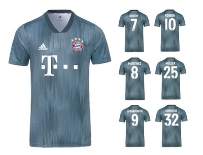 Trikot Adidas FC Bayern 2018-2019 Third I Champions League + Spielernummer - Bild 1 von 4
