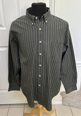 Camisa Puritan Wrinkle Resident manga larga a rayas abotonada XL (46-48) Foto 1 de 4