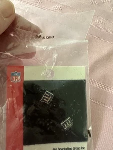 BRAND NEW NFL STUD EARRINGS NEW YORK GIANTS NICKEL FREE FOOTBALL FAN ACCESSORY - Picture 1 of 6