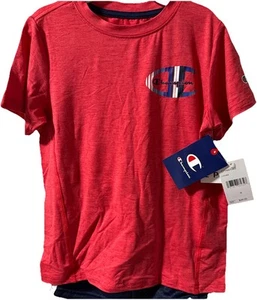 Champion Boys Red & Navy Champion T-Shirt & Athletic Shorts Outfit Set🔥🔥 - Picture 1 of 4