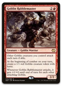 Goblin Rabblemaster #46 (NM) Merfolk vs Goblins DDT Magic MTG - Picture 1 of 2