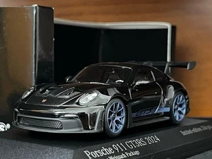 1/43 Limited 336 Mini Champs Porsche 911 992 Gt3Rs Weissach Package 2024 Black/B - Picture 1 of 6