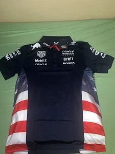 Authentic Red Bull Racing F1 USA Team Polo Navy Men’s Size Large - Picture 1 of 10