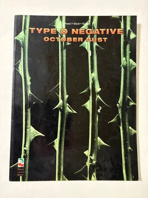 Libro de partituras de guitarra tipo O negativo October Rust Piano Vocal (PVG) 1995 Foto 1 de 4