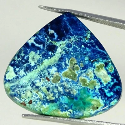 18,20 quilates. Cabujón de piedras preciosas de pera azurita 100 % natural 23X26X3 mm Foto 1 de 4