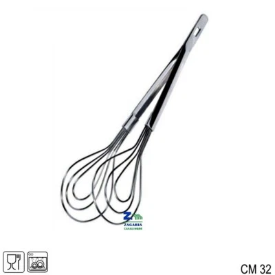 FRUSTA PINZA CM 32 PRENDI E SCOLA FRITTI INSALATA PER MESCOLARE MONTARE ACCIAIO - Immagine 1 di 2