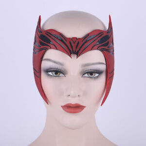 Cosplay Wanda Vision Scarlet Witch Crown Headpiece Women Headwear Halloween Prop