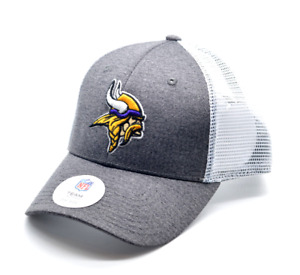 Minnesota Vikings Grey Mesh NFL Team Snapback Adjustable Hat - One Size New
