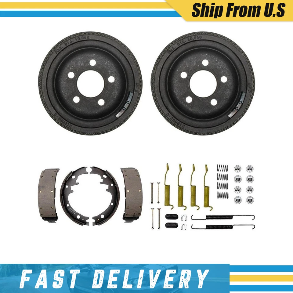 Tambores de freno traseros zapatas de freno y herrajes kit de resorte para Chrysler Imperial 1982 Foto 1 de 4
