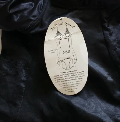 Body de control interno Va Bien Abdomen Prendas moldeadoras - Para mujer Talla 36 D Negro Foto 1 de 4