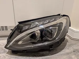 Mercedes C Class W205 AMG C43 C63 Left Passenger Side Led Headlight A2059062704 - Picture 1 of 14