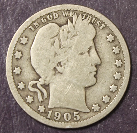 1905 Barber Quarter VG......................Lot 170 Cover