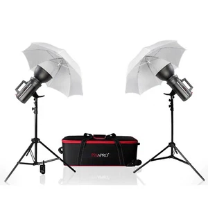 Kit de luz paraguas doble flash estroboscópico de estudio LUMI200 II ajuste GS200II - Imagen 1 de 8