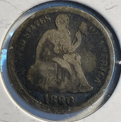 1890-P Seated Liberty Dime - P13-20 Cover