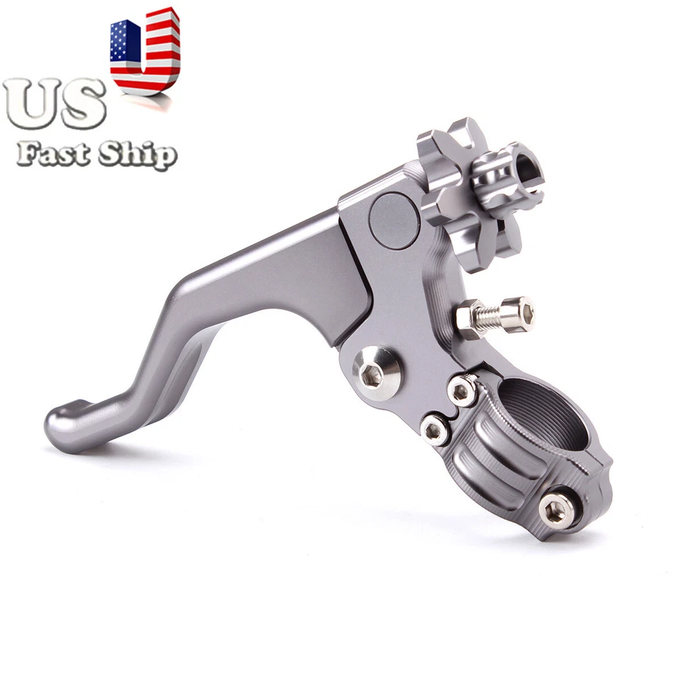 CNC Performance Stunt Short Clutch Lever Cable Easy Pull Universal 1 Finger Gray - Изображение 1 из 4
