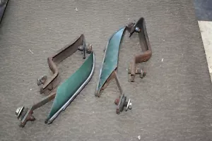 1967 68 Mustang Fastback Coupe Conv GT Shelby ORIG REAR BUMPER GUARD & BRACKETS - Picture 1 of 5